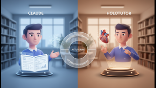 Comparing AI Avatars: Claude vs. HoloTutor as Tutors